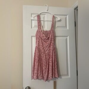 Reformation Floral Pink Dress